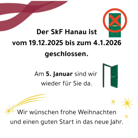 Weihnachtsschließung 2025